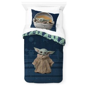 The Mandalorian Baby Yoda Kids 2-Piece Twin/Full Comforter Set